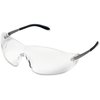 Mcr Safety BlackJack Metal Alloy Safety Glasses, Clear Polycarbonate MCSCRWS2110